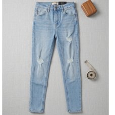 CAX92: Girls Skinny High Rise Jeans (9-16 Years)